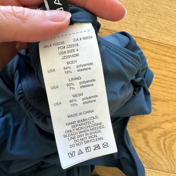 Jantzen - One Piece Belted Swimsuit in Blue - Picture 3 of 6